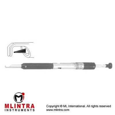 Diamond Micrometer Knife Triple Verticle and 15° Cutting Edge Stainless Steel, 13 cm - 5" Width 1.0 mm